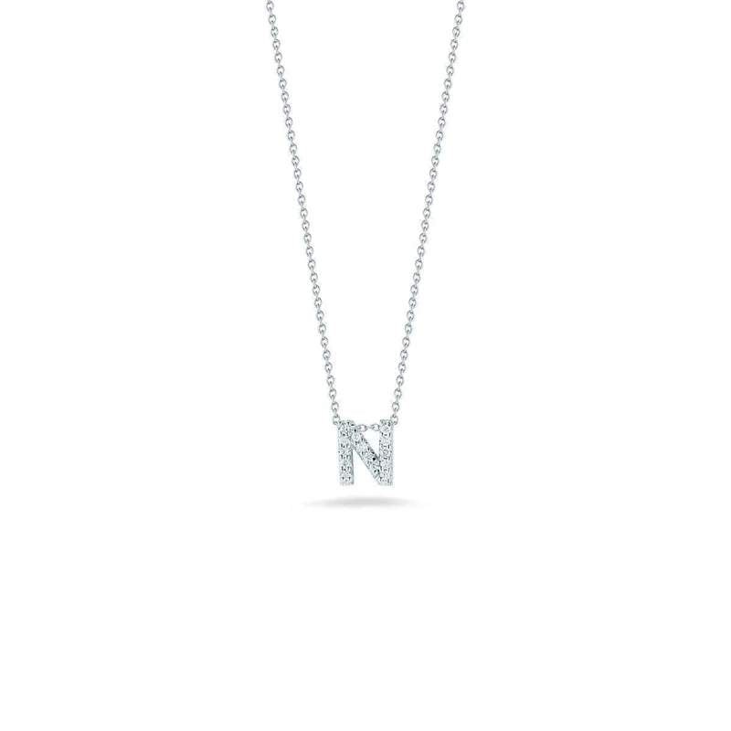 18kt Gold Roberto Coin Love Letter “N” Necklace