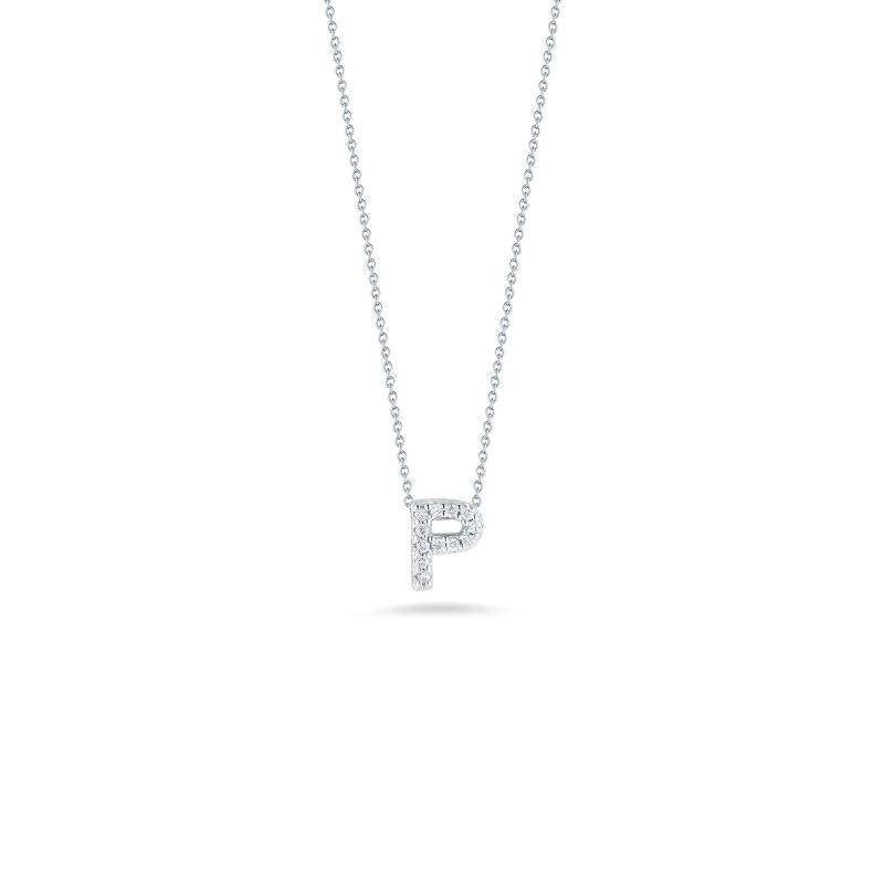 18kt Gold Roberto Coin Love Letter “P” Initial Necklace