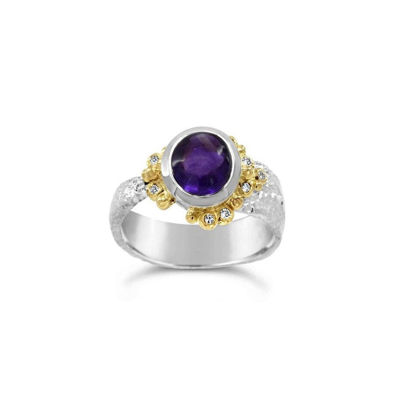 Amethyst and Diamond Dress Ring