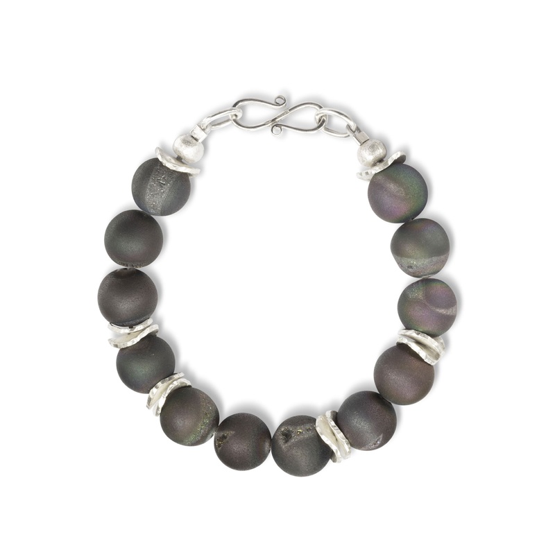 Black Onyx Druzy Bracelet