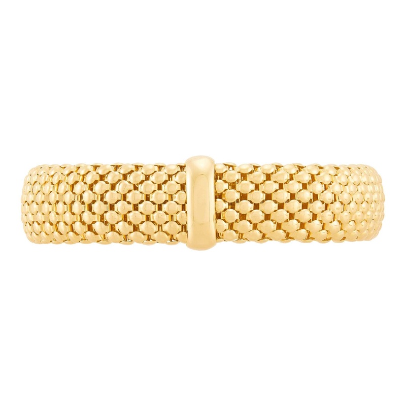 14K GOLD STRETCH MESH BRACELET