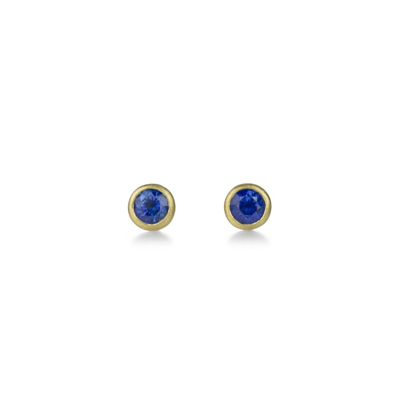 Blue Sapphire Teeny Studs