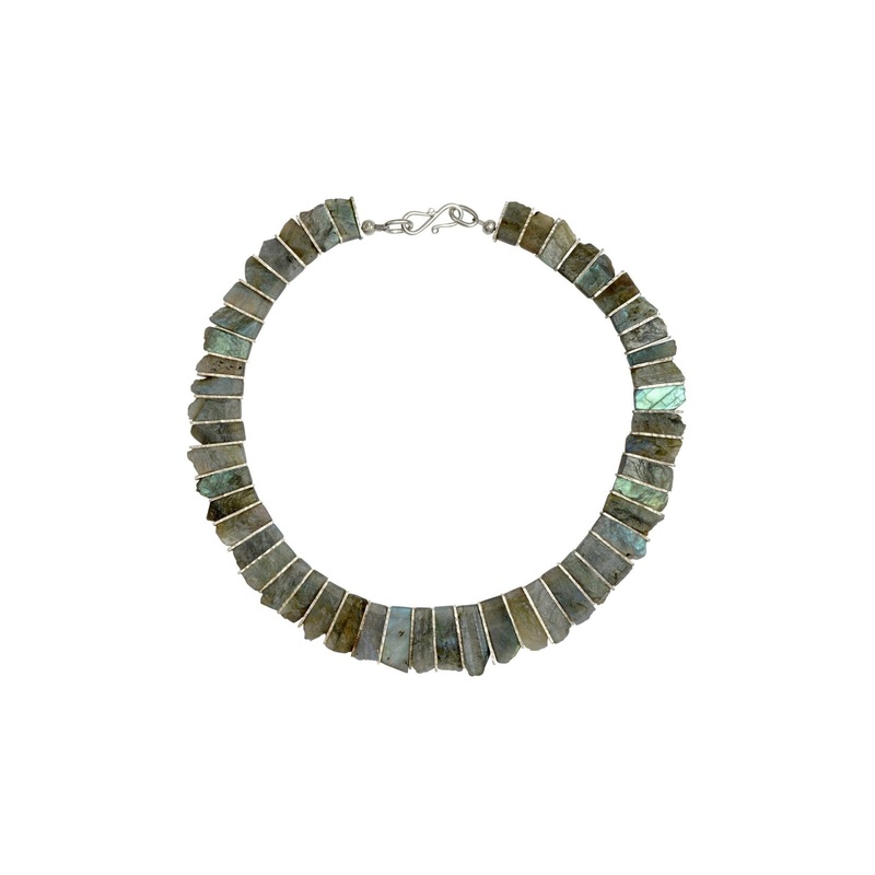 Labradorite Tab Necklace