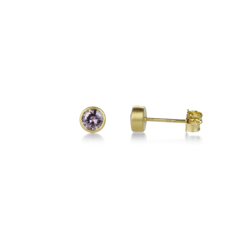 Light Pink Sapphire Teeny Studs
