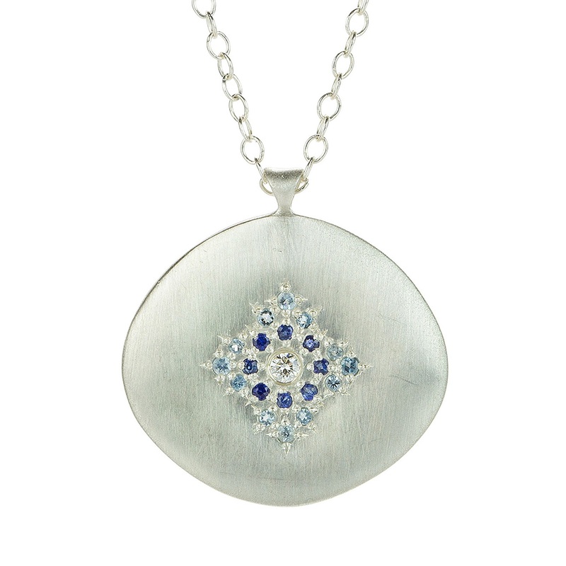 Sapphire and Aquamarine Star Light Necklace