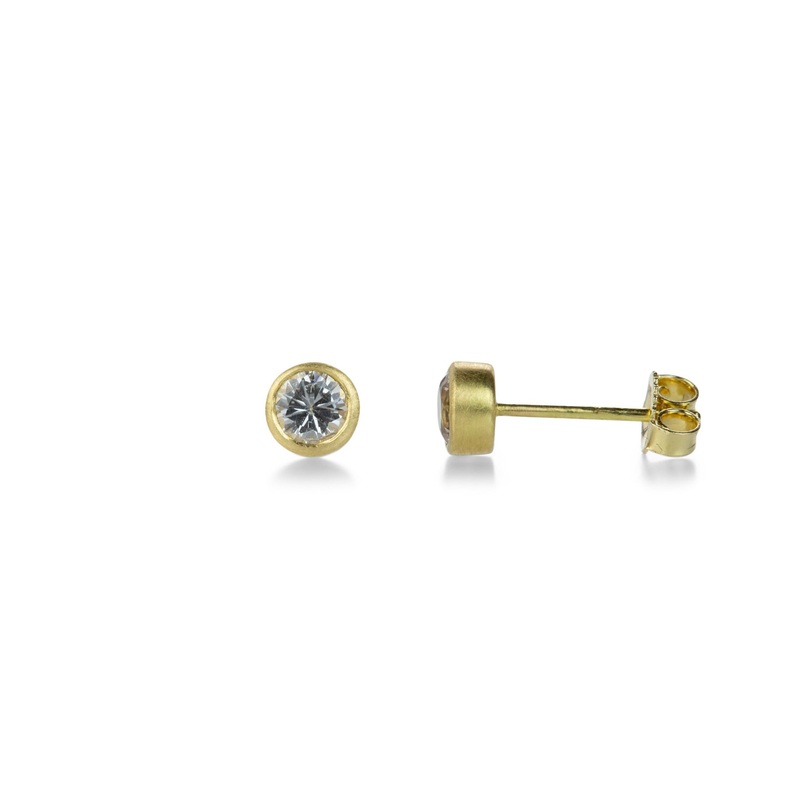 White Sapphire Teeny Studs