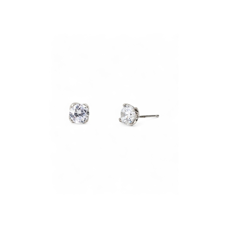 Four Claw Diamond Stud Earrings