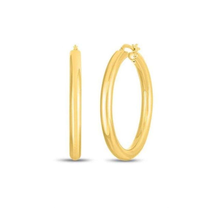 Roberto Coin Classic Round Hoop Earrings