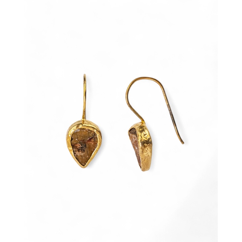 Tiger’s Eye Drop Earrings