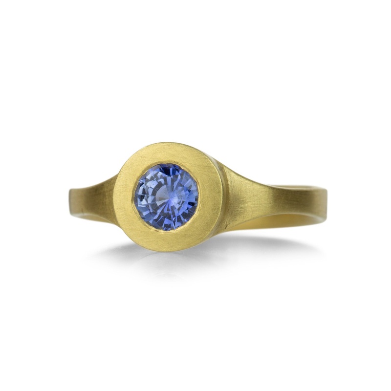 Blue Sapphire City Ring