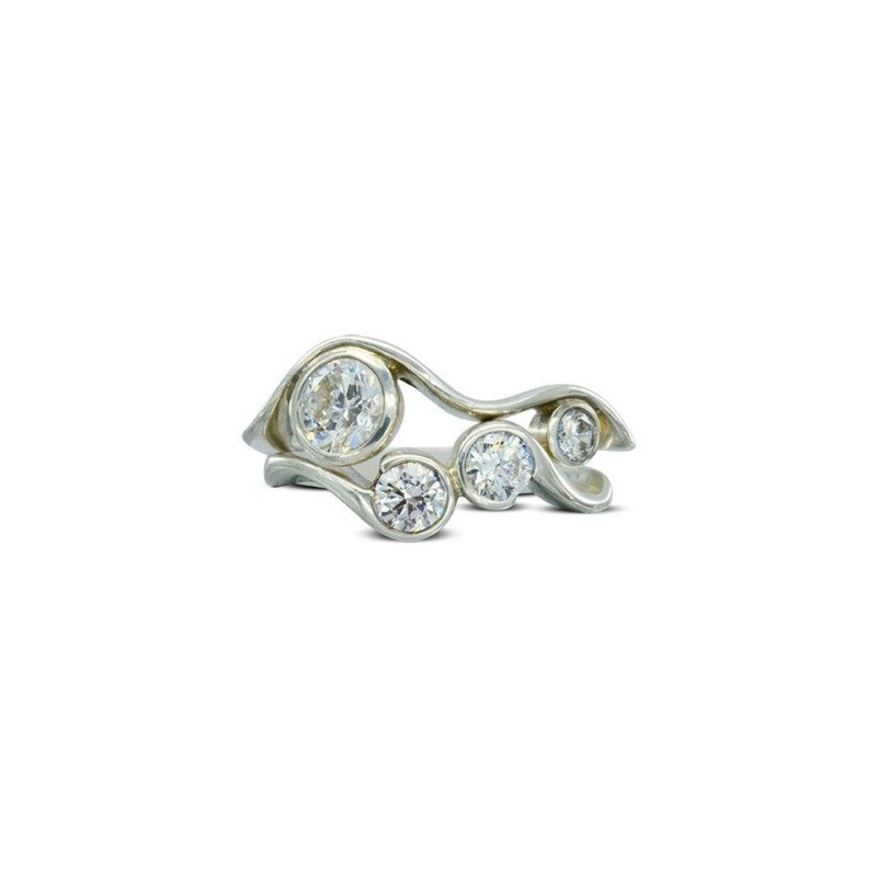 Bubbles Two Strand Diamond Ring