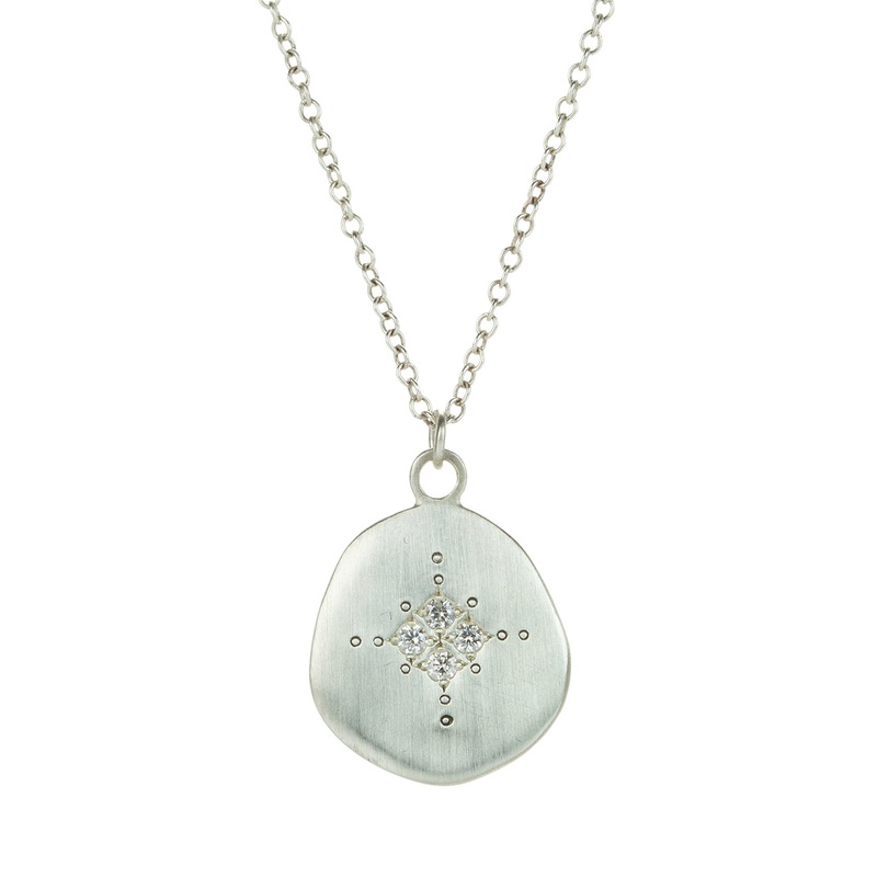 Four Star Diamond Pendant Necklace