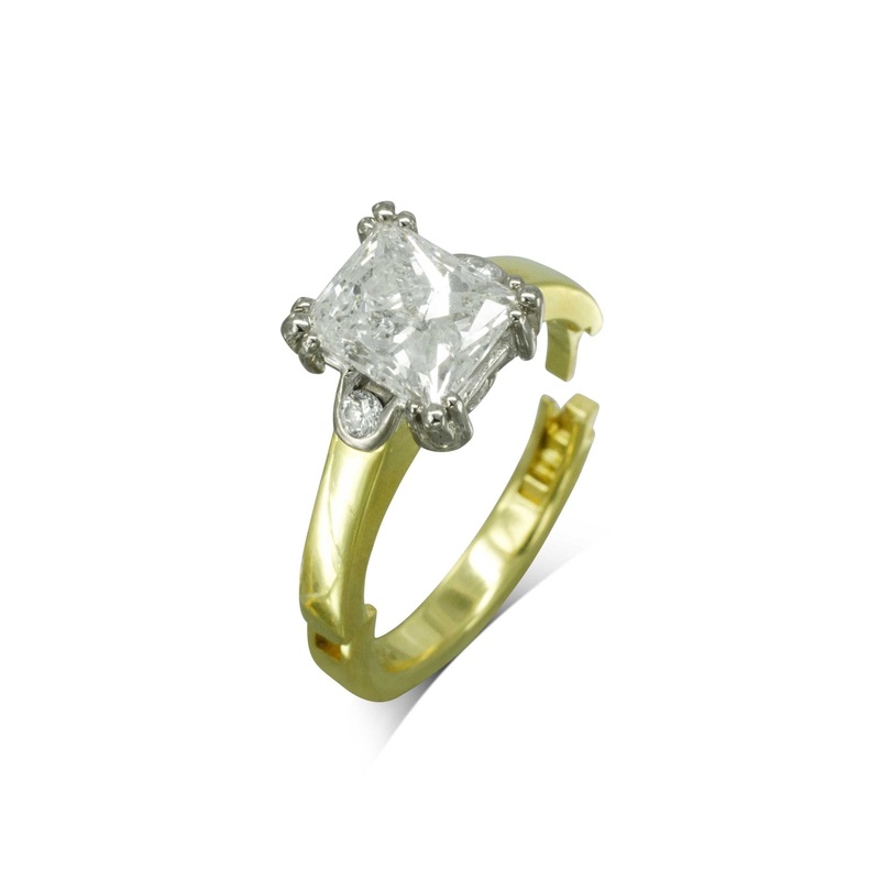 Bespoke Diamond Hinged Engagement Ring (Cliq Retro-Fit)