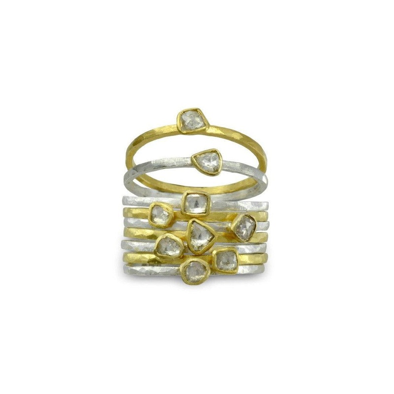 Rough Diamond Stacking Ring