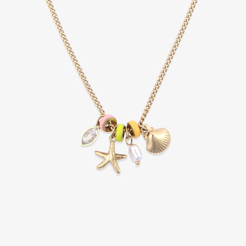 Pacific Beach Charm Necklace