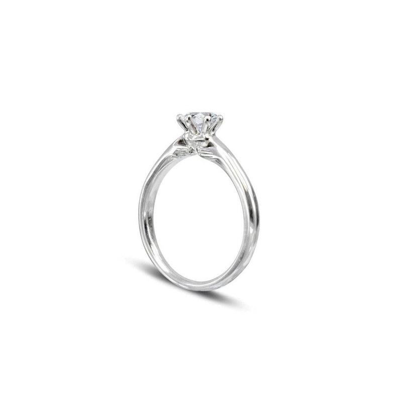 Platinum Diamond Claddagh Ring