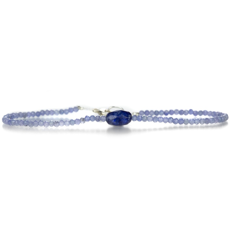 Tanzanite and Sapphire Beaded Bracelet