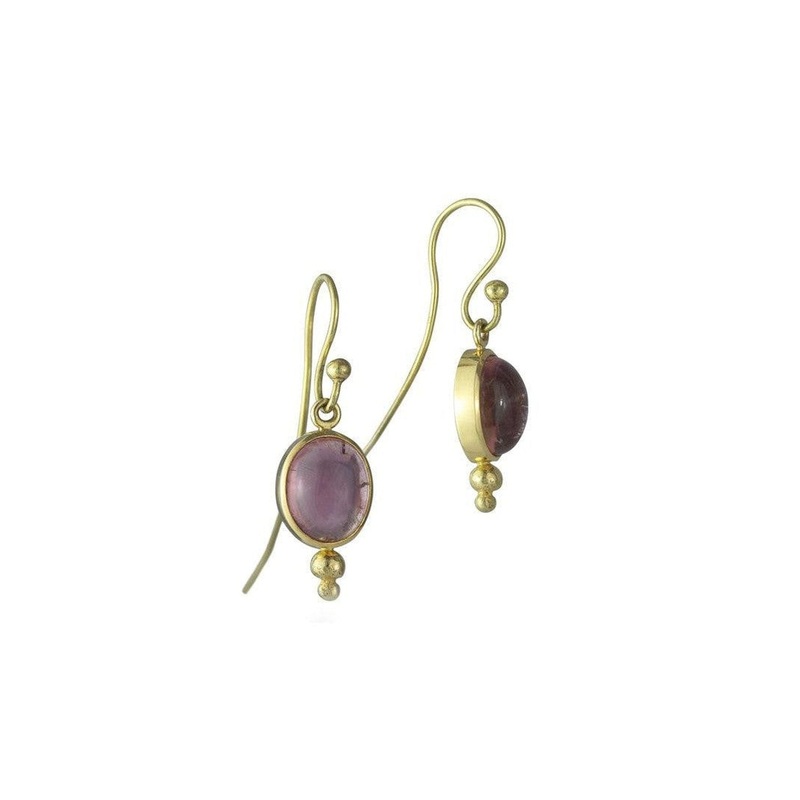 Tourmaline 9ct Gold Drop Earrings