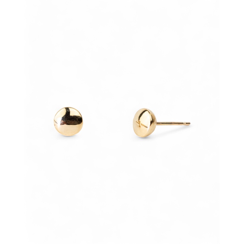 Pebble 9ct Gold Stud Earrings