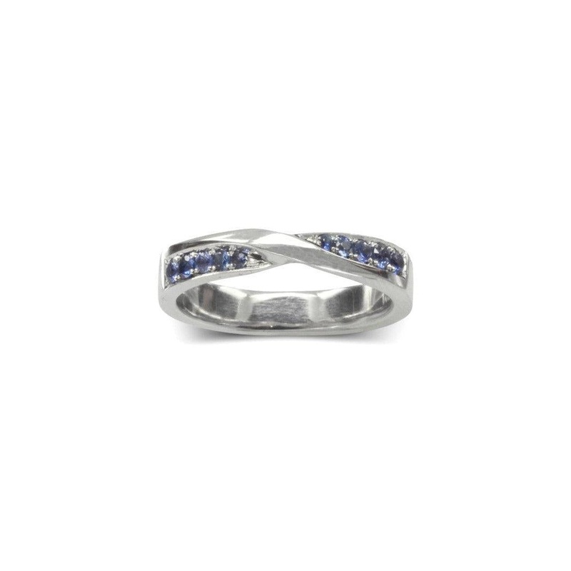 Twist Sapphire Eternity Ring