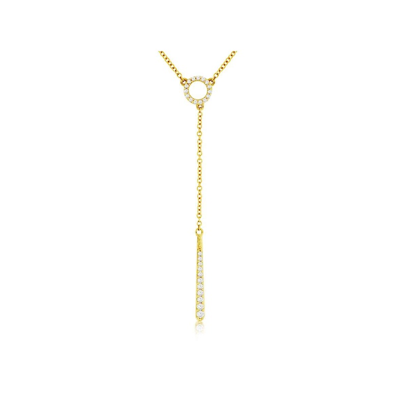14K DIAMOND FASHION NECKLACE