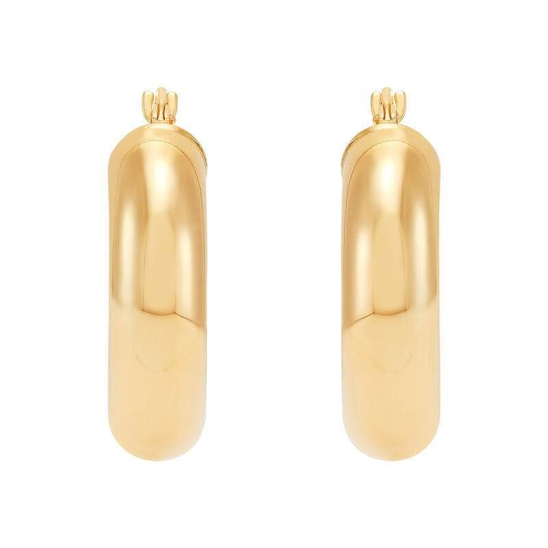 14KY LARGE HOOP EARRINGS