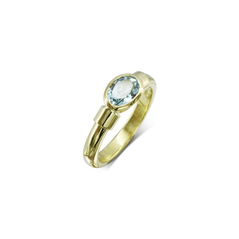 Aquamarine Shoulder Ring