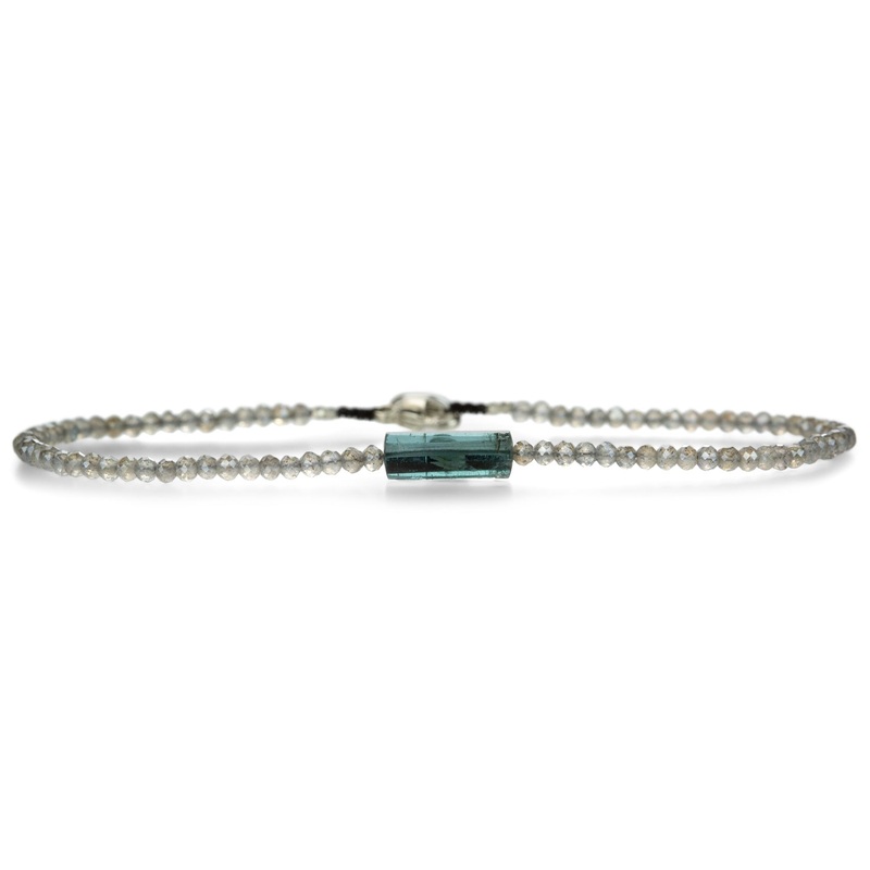 Labradorite and Tourmaline Bracelet