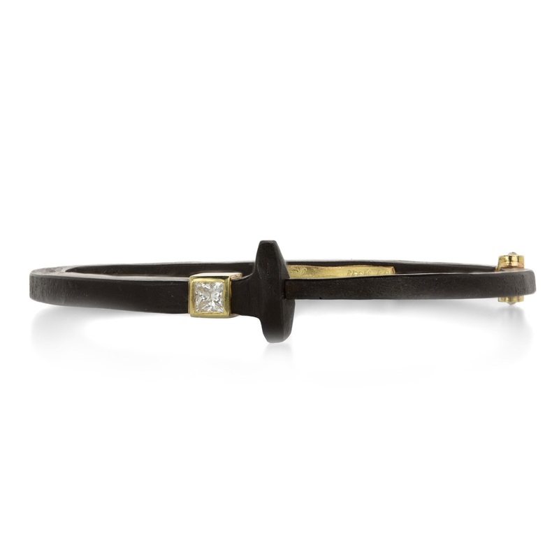 0.40ct Princess Cut Diamond Nail Bracelet