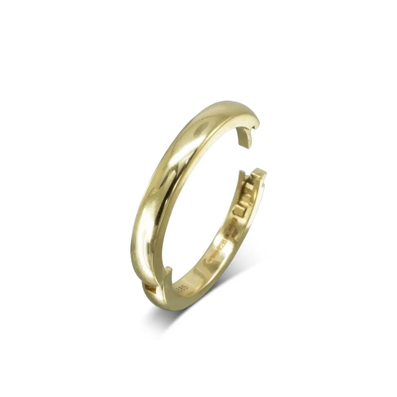 Hinged Wedding Band Narrow Gold
