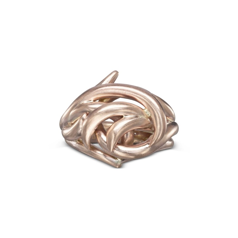 Spiky Rose Gold Dress Ring