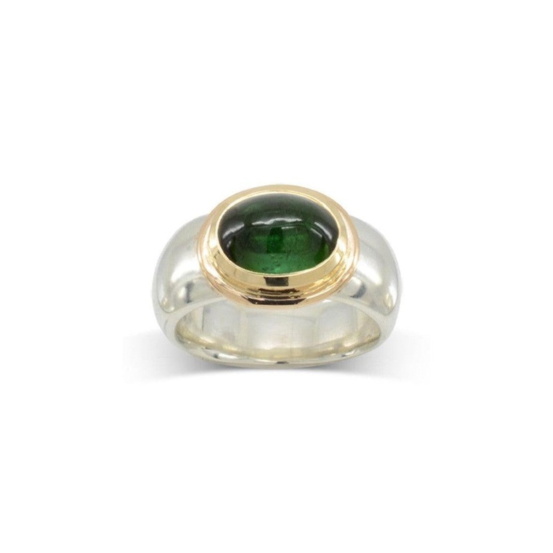 Tourmaline Cabochon Dress Ring