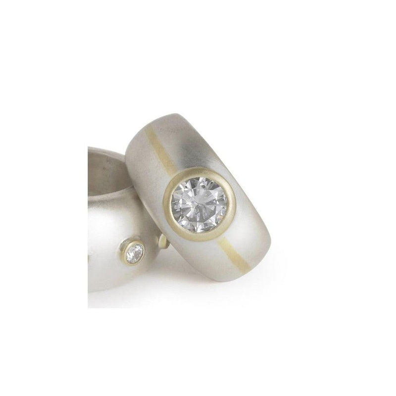 Inlaid 18ct White and Yellow Gold Diamond Ring (1.5ct)