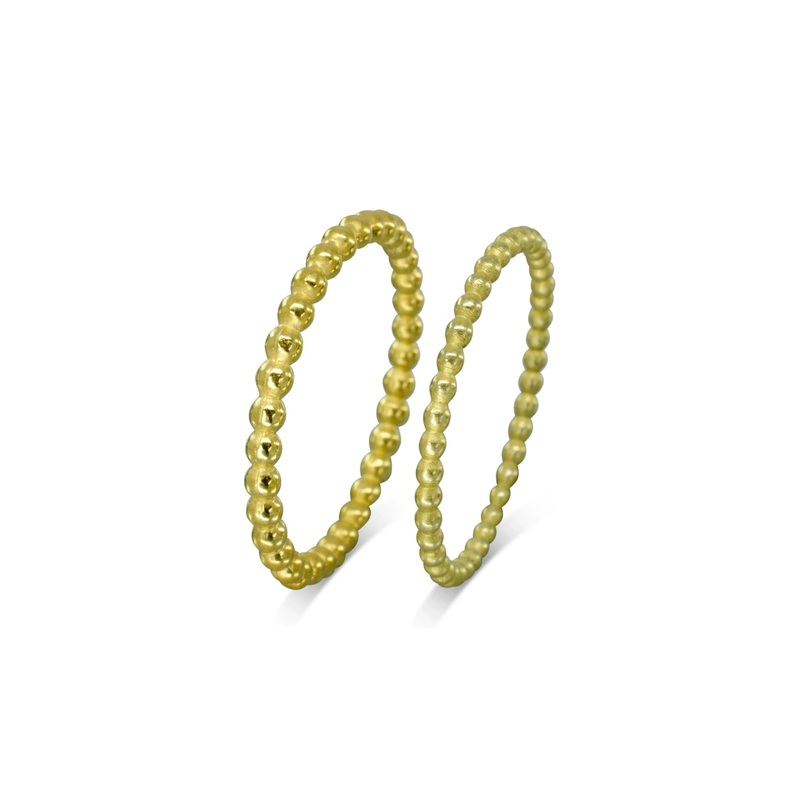 Nugget Bead Stacking Rings