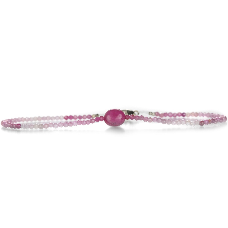 Ombre Ruby Bead Bracelet