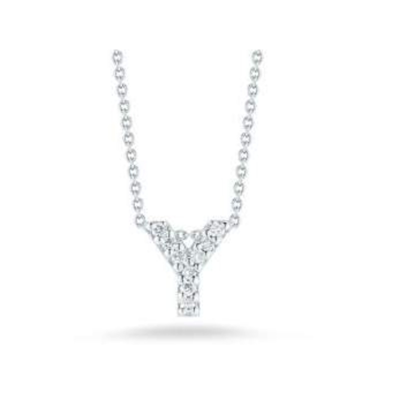 Roberto Coin 18K Love Letter “Y” Necklace
