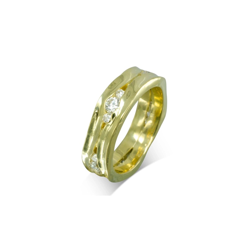 Trap Yellow Gold Diamond Eternity Ring (6mm)