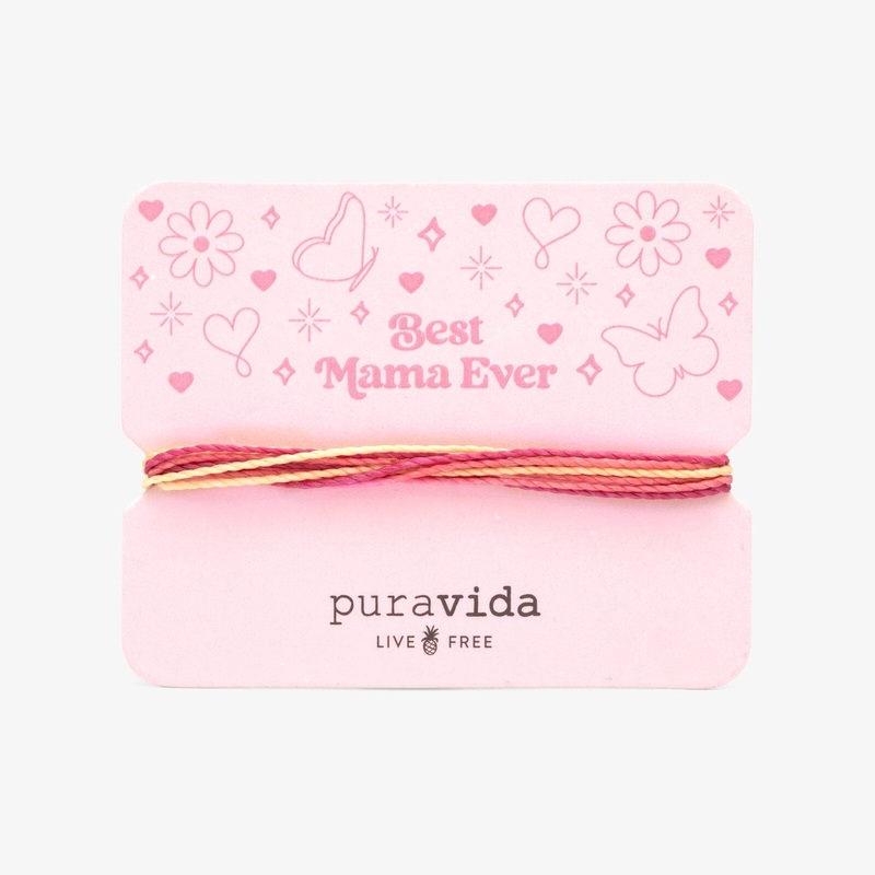 Best Mama Ever Bracelet Card