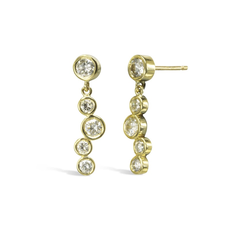 Bubbles 2ct Diamond Drop Earrings