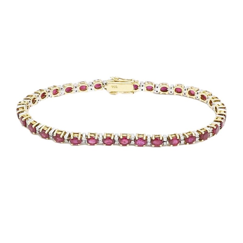 Ruby And Diamond Bracelet