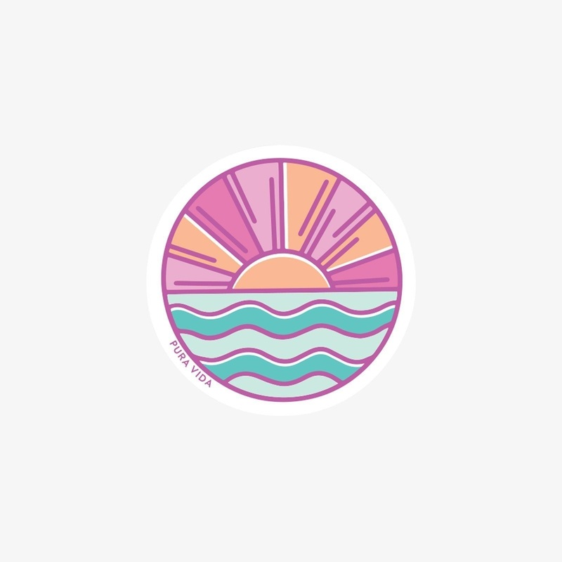 Tropical Sunset Sticker