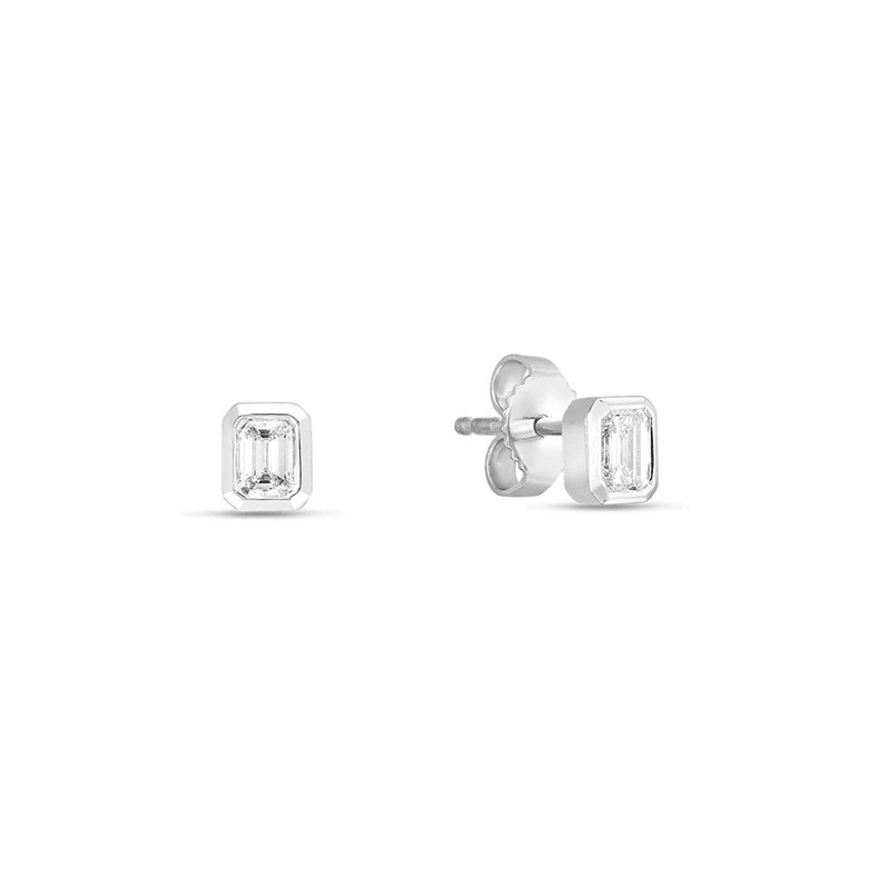 18kt Gold Roberto Coin Diamond Stud Earrings