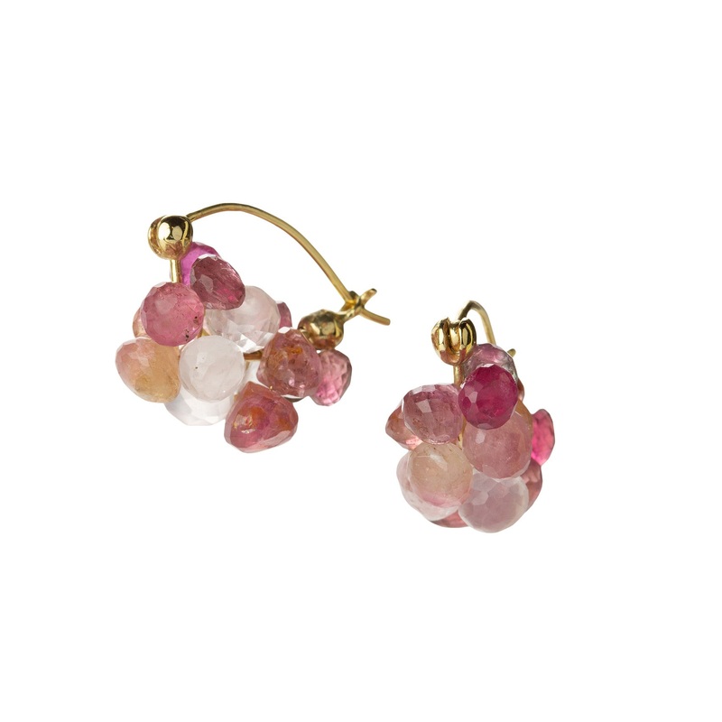 Cloud Huggies with Pink Tourmaline