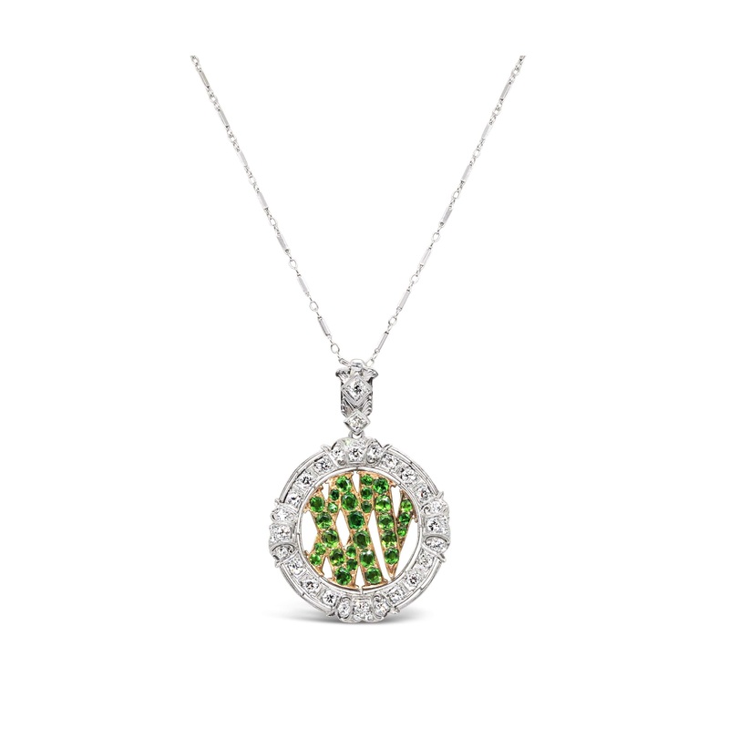 PLATINUM DIAMOND EDWARDIAN PENDANT