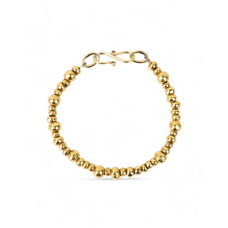 Random Nugget Solid 9ct Gold Bracelet