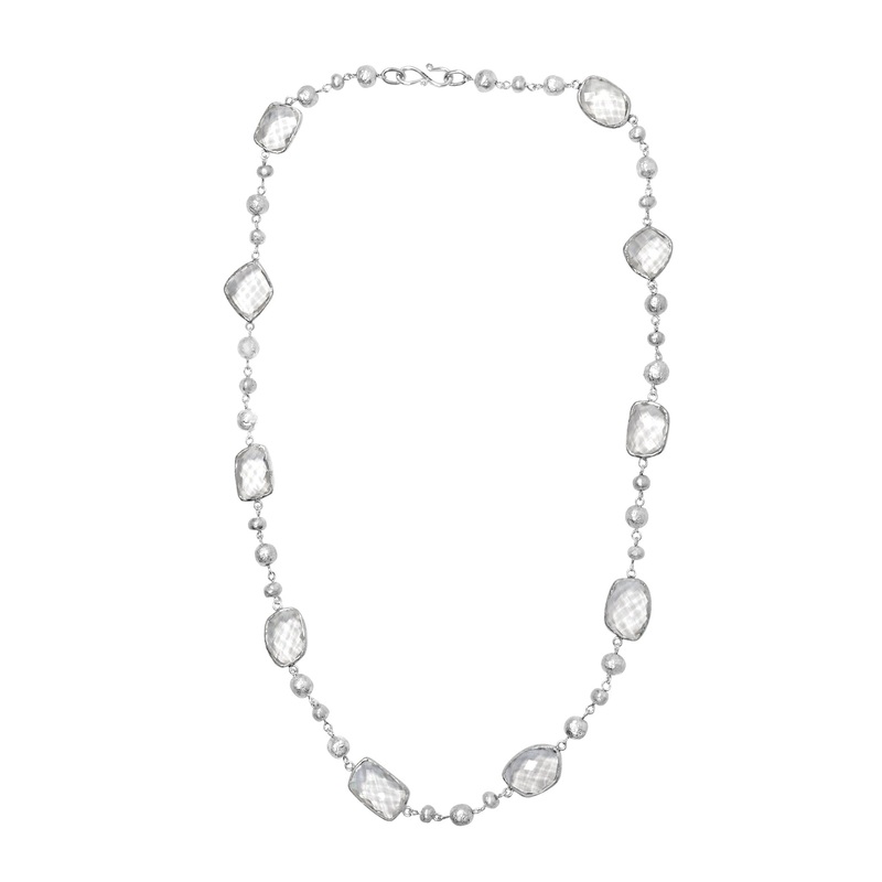 Rock Crystal Opera Necklace