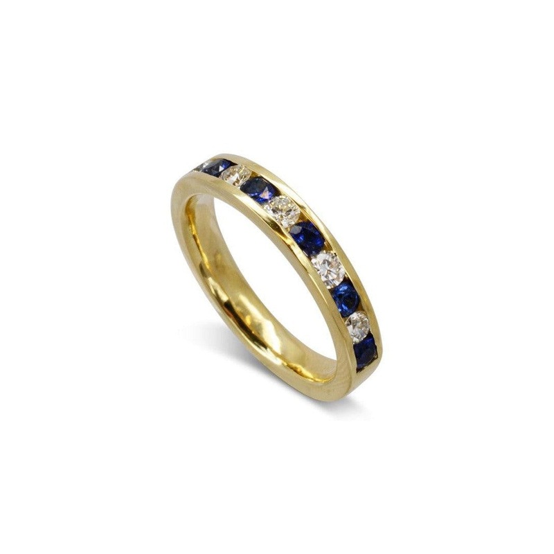 Sapphire and Diamond Eternity Ring