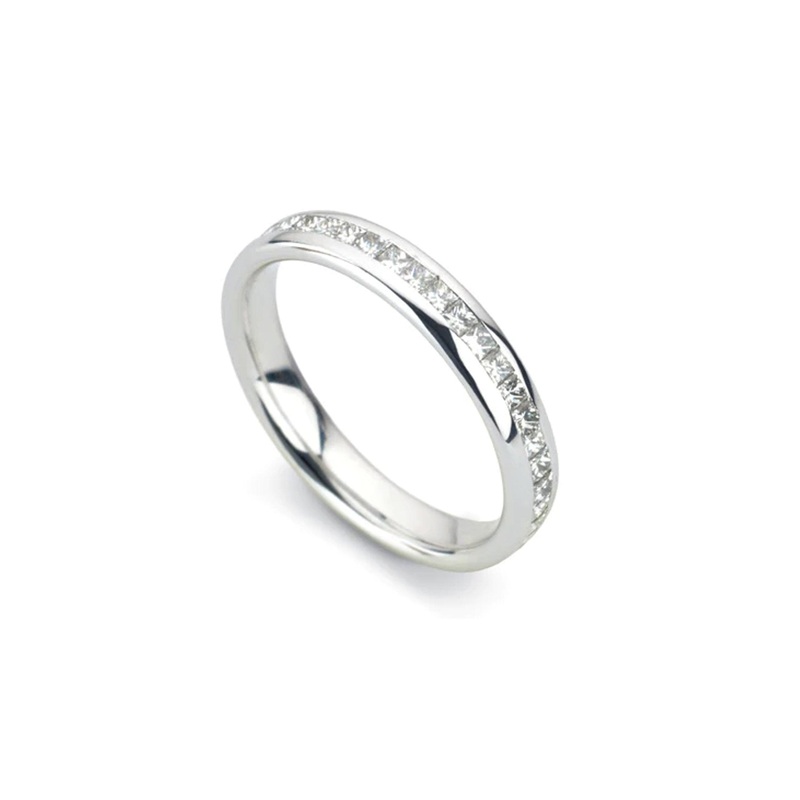 Court Princess Cut Diamond Eternity Ring