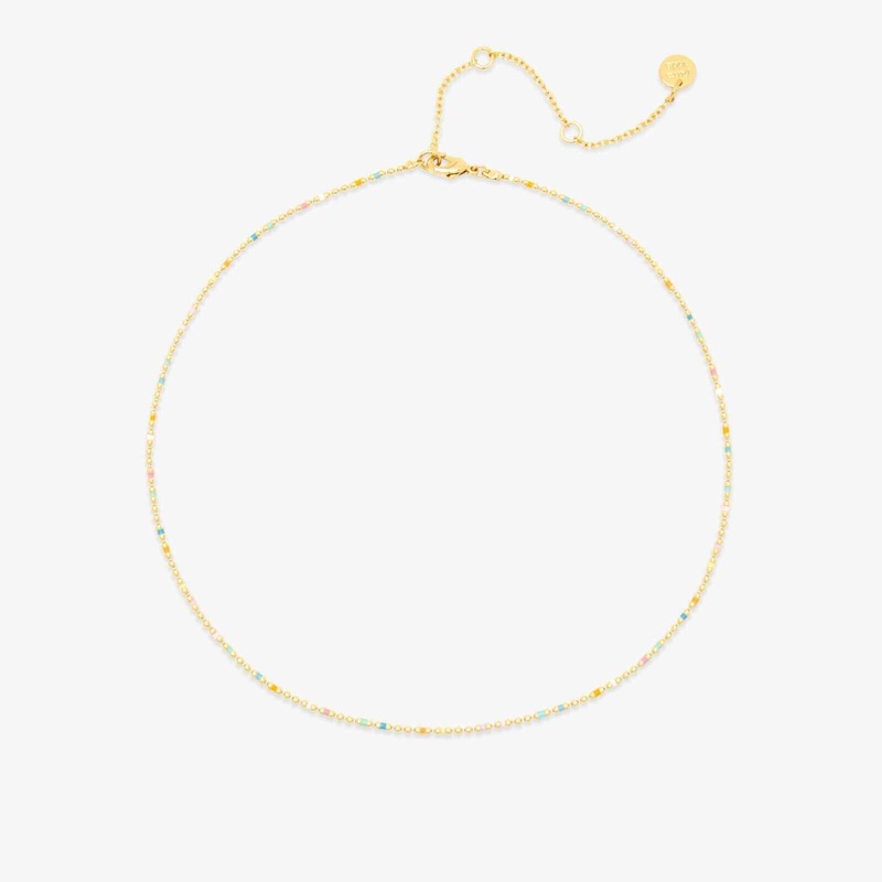 Dainty Enamel Chain Choker