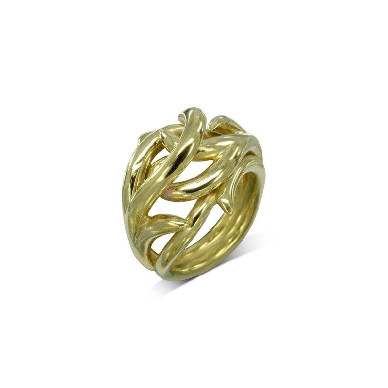 Spiky Gold Dress Ring